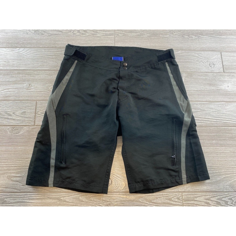 Performance size L Men's Black Athletic Bike Cycling Shorts Adjustable Waist
